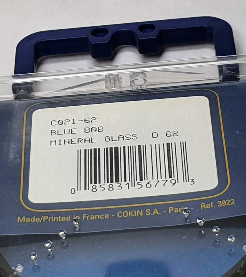 62mm Cokin 80B Blue Glass Lens filter 80 B France Coated 62 mm Conversion 80-B - Image 4 of 4