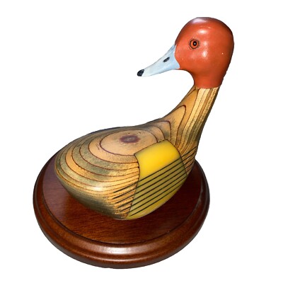  16 Robert Bob Boulware Handcarved Duck On Vintage Wilson 4150 1 Wood