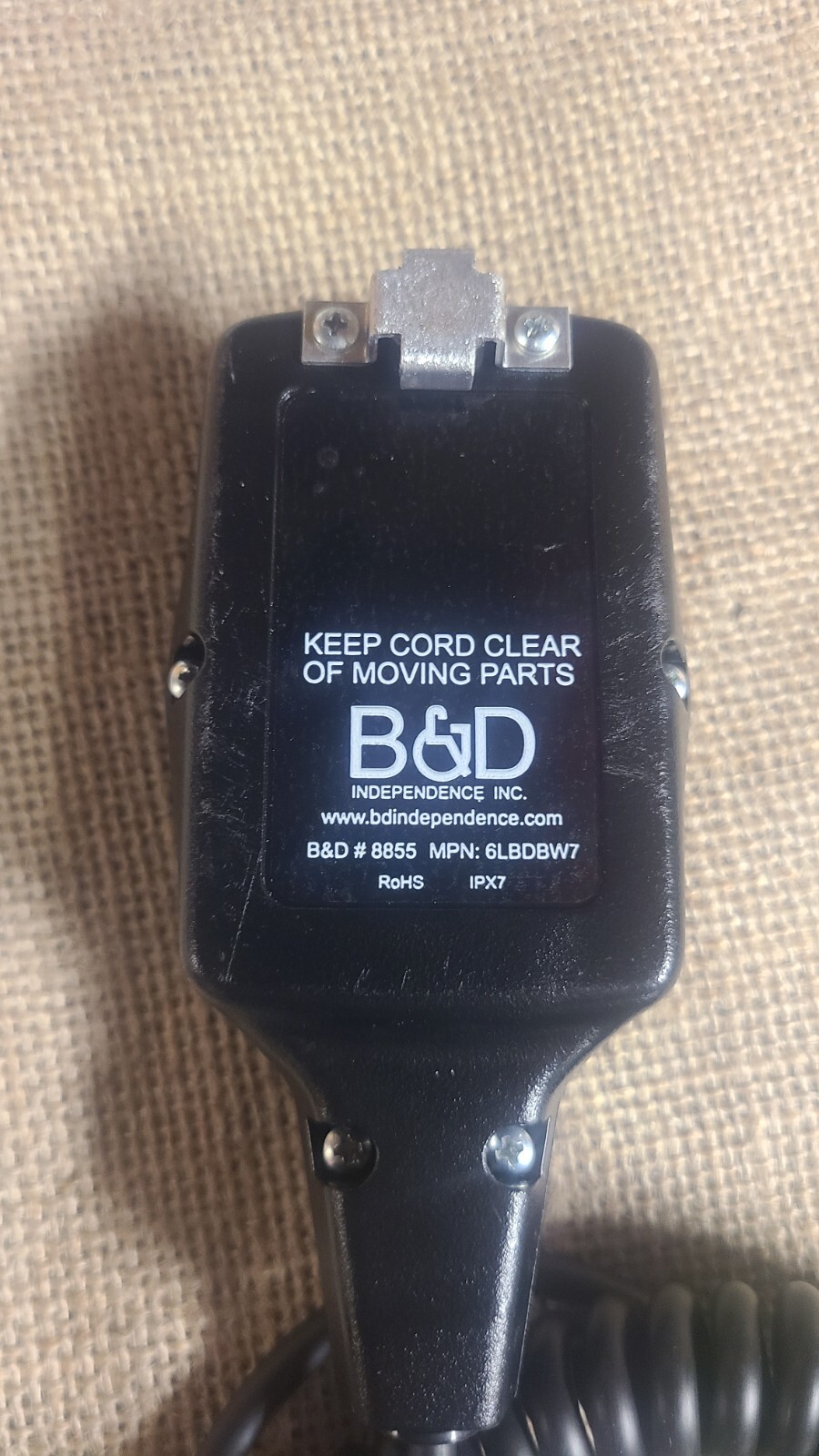 BRAUNABILITY B&D TRANSFER POWER SEAT BASE Hand Pendant eBay