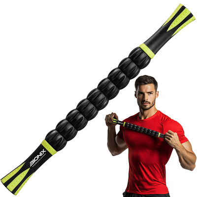 Portable Massage Roller Stick Black Leg Calf Muscle Sport Roller Pain  Relief UK