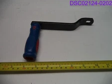 New w Scratches Blue & Red Hand Crank Handle 4" Long Handle, 7-1/4" x 1" Post