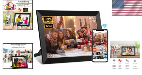 Smart 10.1-Inch WiFi Digital Photo Frame for Easy Photo Sharing and Storage - Picture 2 of 11