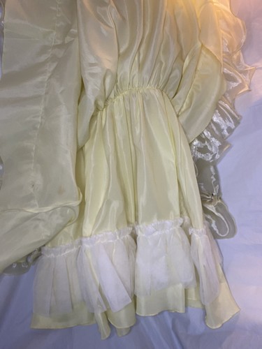 TIP TOP KIDS Yellow Vtg Pageant Dress 3 Layers Crinoline Ribbons Cottage Core 6 - Picture 12 of 13