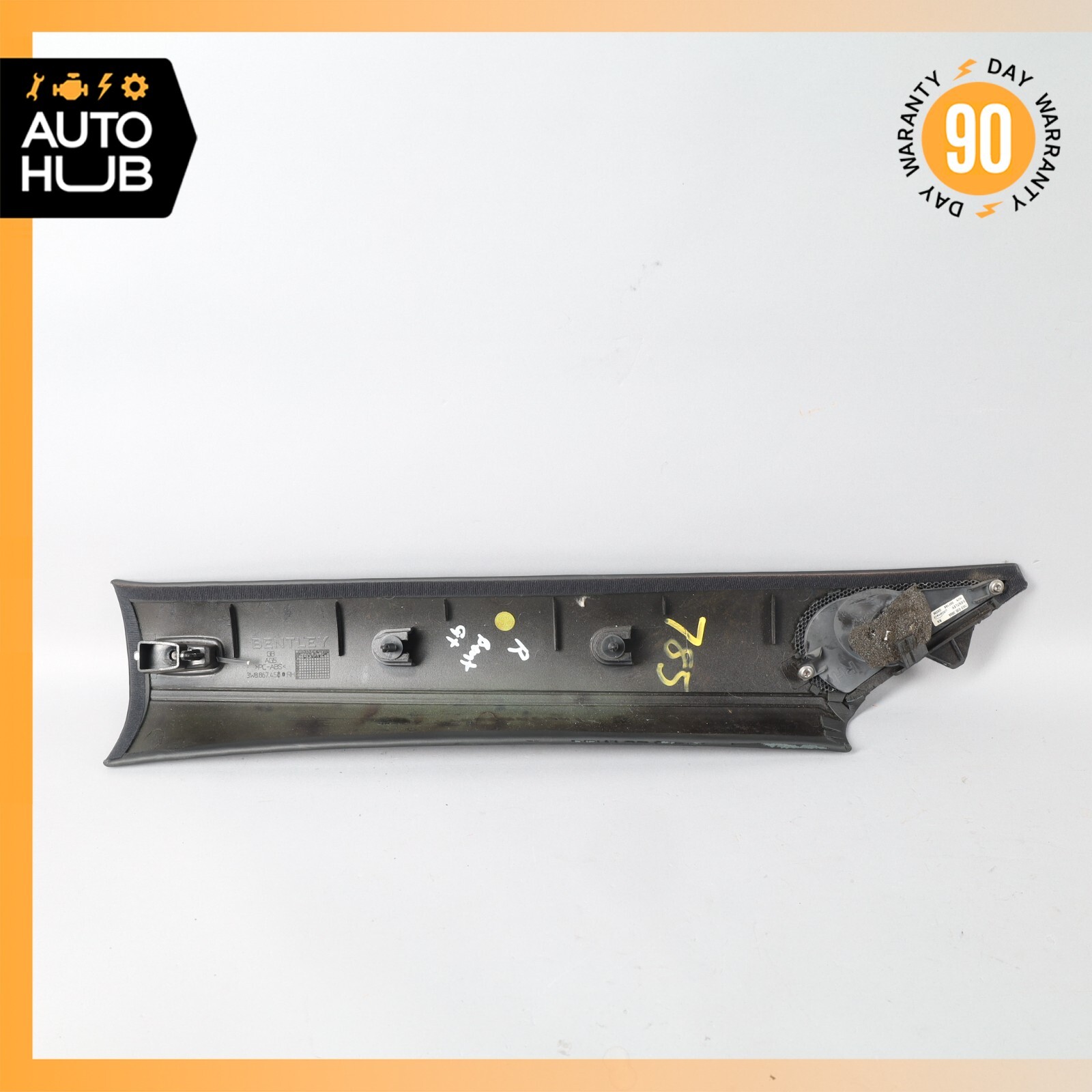 03-10 Bentley Continental GT Front Right Side Interior Trim Panel A Pillar OEM