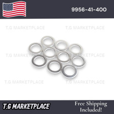 Set of 10 NEW Mazda Aluminum Oil Drain Plug Gaskets 9956-41-400 *FREE SHIPPING*