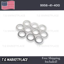 Set of 10 NEW Mazda Aluminum Oil Drain Plug Gaskets 9956-41-400 *FREE SHIPPING*