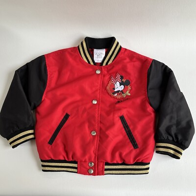 Disney Girl's Minnie Mouse Varsity Jacket