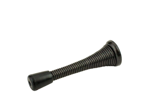 Everbilt 4 inch Matte Black Baseboard Spring Door Stop Doorstop Bumper 28227 - 第 1/5 張圖片