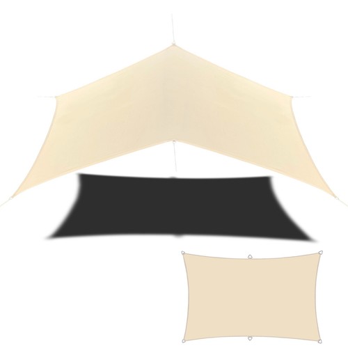 Waterproof Sun Shade Sail UV Block Shade Canopy Outdoor Patio Awning w/ Point - Picture 8 of 57