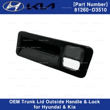 Genuine 81260D3510 Trunk Lid Outside Handle & Lock for Tuscon Sportage