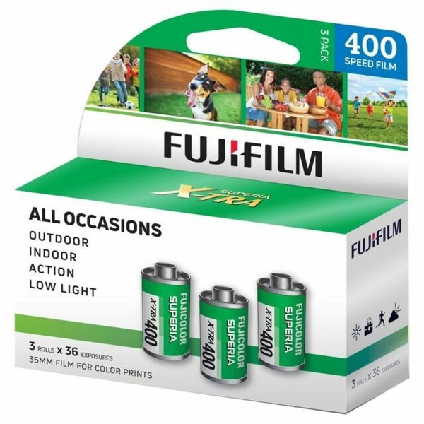 Fujifilm Fujicolor Superia X-TRA 400 Color Negative Film, 36