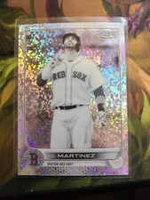 2022 Topps Chrome, J.D. Martinez, 67 Black and White Mini Diamond Boston Red Sox
