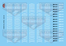 Stoney's Customs Hoosier White Tire Goodies 1:24 Decal Set