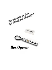 Box Cutter Package Opener Keychain Box Opener- silver coler