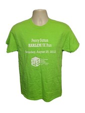 2012 Percy Sutton Harlem 5K Run Adult Medium Green TShirt