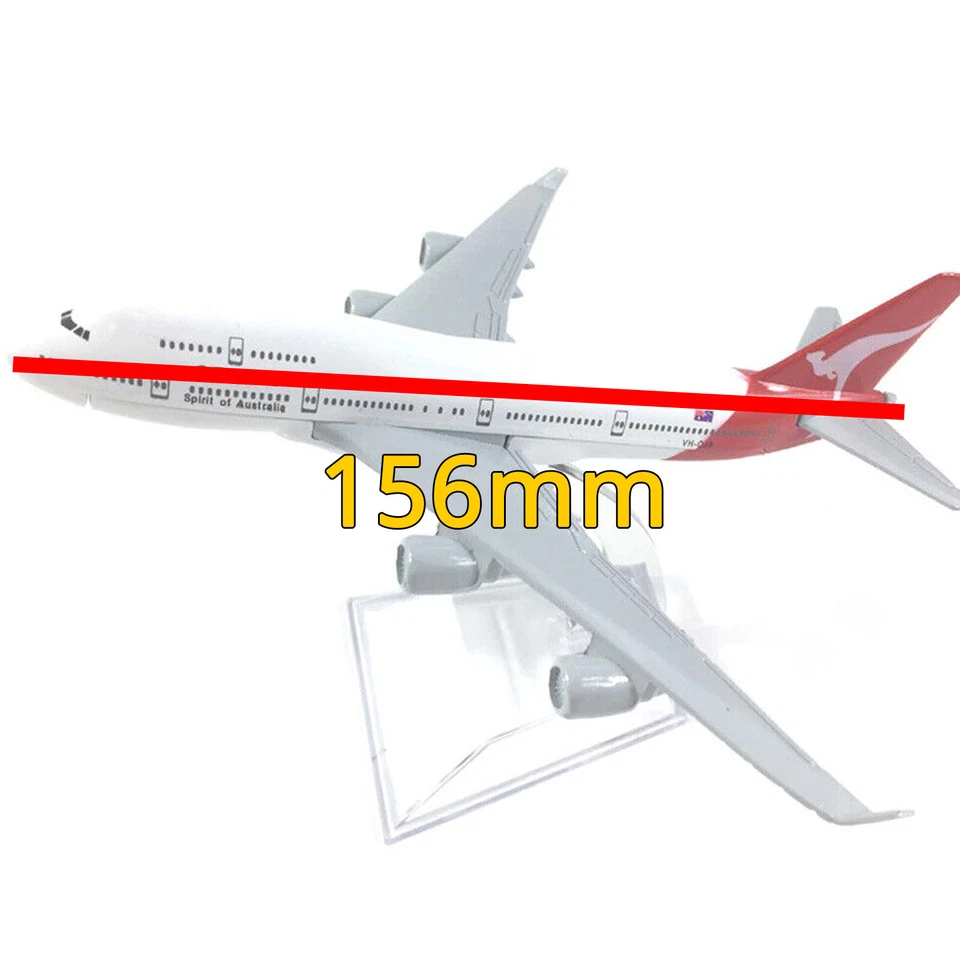 Modellino metallo pressofuso 1:400 BOEING 747 QANTAS Australia aereo collezione - Immagine 2 di 3