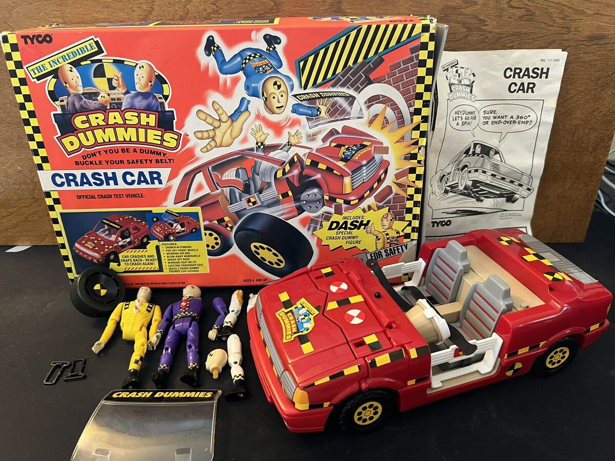 Bash 'N Bomber Car The Incredible Crash Dummies 1992 Tyco w Bash 'N Bomber Car The Incredible Crash Dummies 1992 Tyco w