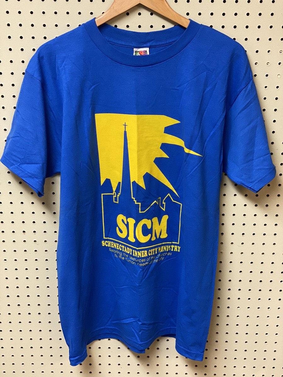 Mens New NOS ￼ Schenectady inner city ￼Ministry T-shirt Large L