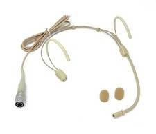 Double Earhook Omnidirectional Headset Microphone for Audio Technica Body-Packs