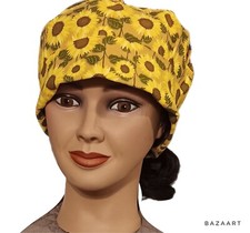 2 Pc Set Nursing Medical Surgical Cap Hat Chemotherapy Alopecia Head Covering