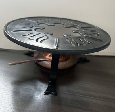 Vintage STOCKLI - NETSTAL Swiss Made Warming Stand Stove Copper