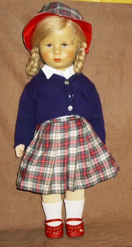 Käthe Kruse Puppe-48cm-unbespielt-80iger Jahre-sehr guter Zustand - Bild 4 von 13