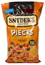 12 Snyder's of Hanover Pretzel Pieces, Cheddar Cheese Flavored Sourdough Hard...