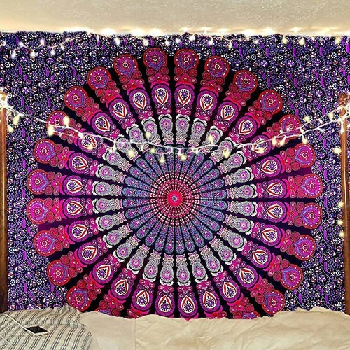 LARGE Wall Hanging Mandala Tapestry Hippie Bohemian Bedspread Home Art Decor - Picture 58 of 89