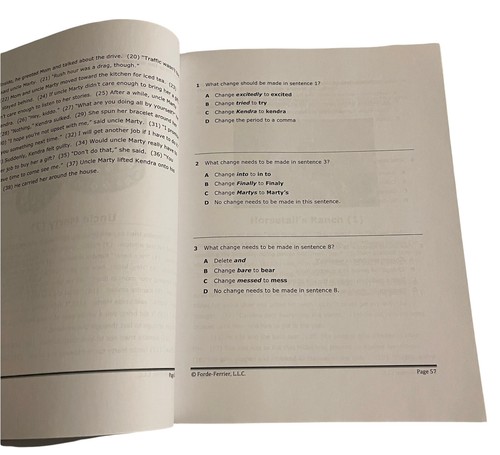 Forde-Ferrier Mastery Write Writing Editing Revision Workbook 2016 Grade 3 Tool - Picture 5 of 6