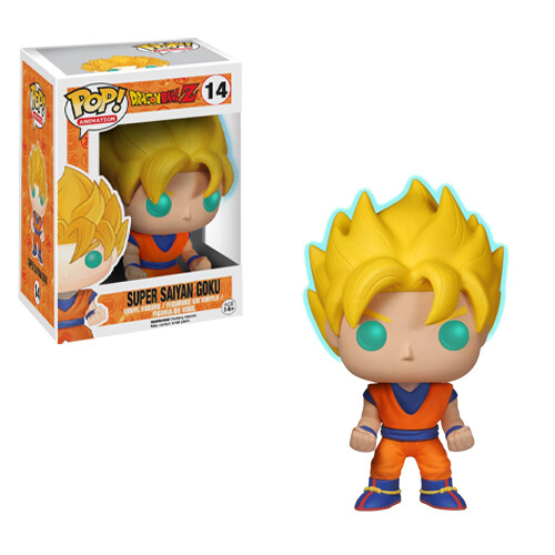 Funko Pop! Dragon Ball Z - Super Saiyan Goku #14 GITD *Special Edition* | eBay