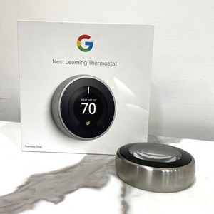 Google Nest Learning Thermostat 3rd Gen Used Good Condition (Stainless Steel)