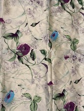 Luxurious 100 SILK PILLOWCASE with Floral Design  Zipper Close. New 