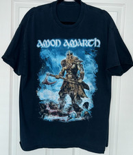 Amon Amarth Jomsviking USA Tour 2017 T-Shirt Men  s XL Black Viking Metal