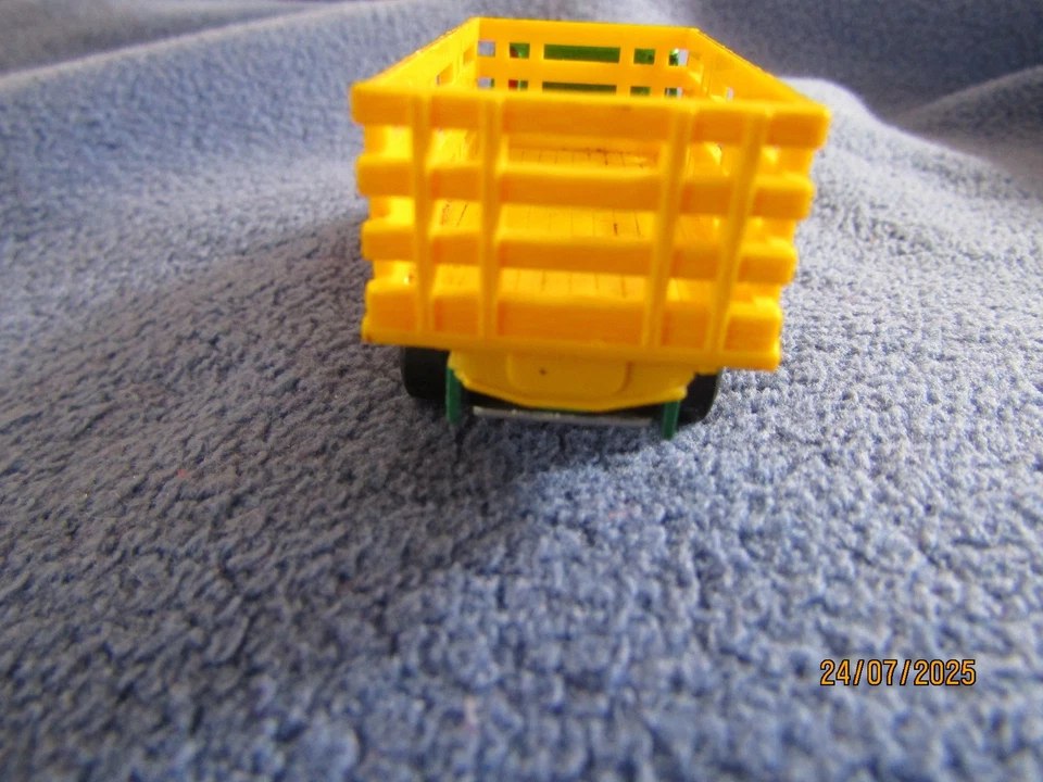 Camión de ganado vintage diecast Matchbox 1976 serie n.º 71 verde metálico 1,75 Foto 3 de 4