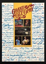 1986 Grand Ole Opry Nashville TN Music Shows Opryland Vintage Souvenir Program
