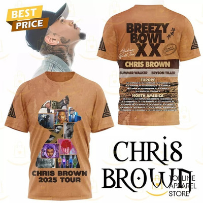 Hot Chris Brown Breezy Bowl XX Tour 3D Men All Over Print Shirt TD1580