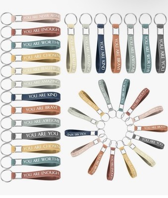 Inbagi 30 Pcs Inspirational Quote Keychains Motivational Key Rings Cna Nurse
