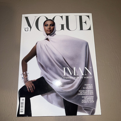 British Vogue Magazine January 2023 Iman I always knew my worth