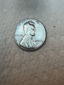1943 P Steel Penny Lincoln Wheat Cent Full Wheat Stalks