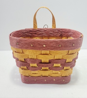 Krasco Woven Plastic Door Knob Basket  Recycled Plastic 6'' H X 8''W X 3''D