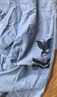 Vintage US Navy USN Chambray Stenciled Long Sleeve Distressed Military Shirt — photo 3