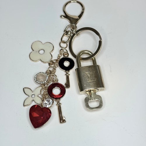 Authentic Louis Vuitton Lock And Key Set #232 with a Charm Keychain - Picture 2 of 5