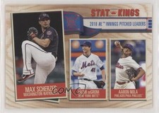 2019 Topps Big League Stat Kings Aaron Nola Max Scherzer Jacob deGrom #370 0j5