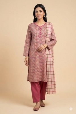 Shalwar Kameez für Damen Größe L Pakistan Indien Bollywood Baumwolle