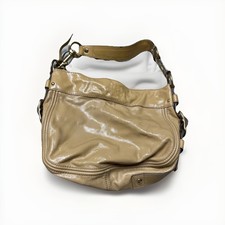 Coach Women  s Zoe Hobo Caramel Colored Patent Leather Bag Purse