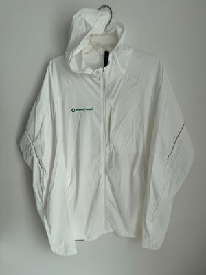 Lululemon Fast Free Jacket Men s L White Full Zip Windbreaker Priority Health
