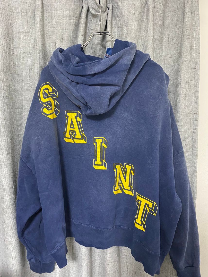 【SAINT Mxxxxxx】HOODIE/ANGEL Saint Mxxxxxx Mens Angel Hoodie in Navy