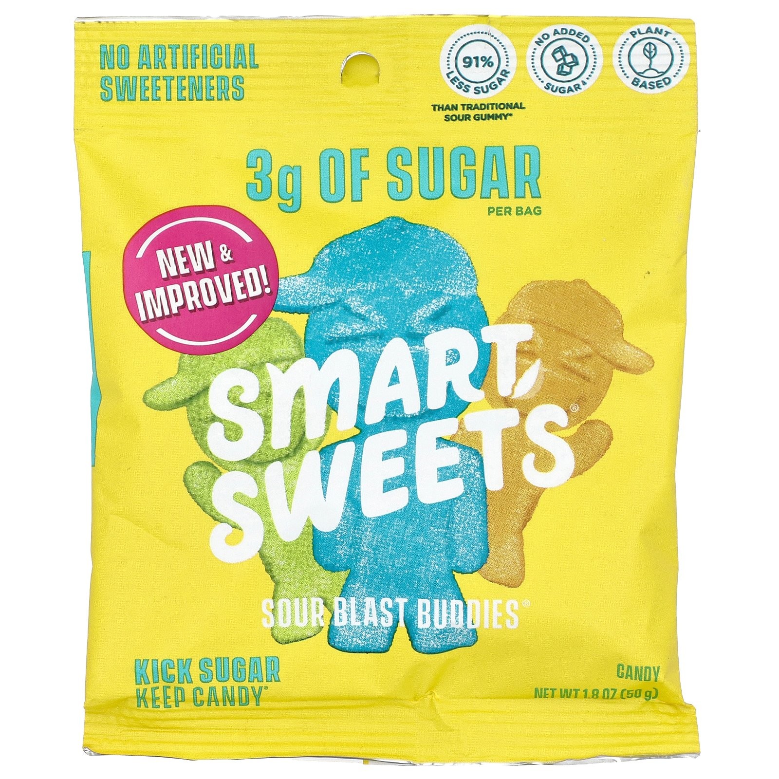 Sour Blast Buddies Ягода Голубая малина Лайм Лимон Апельсин 18 унции 50 г 1990₽