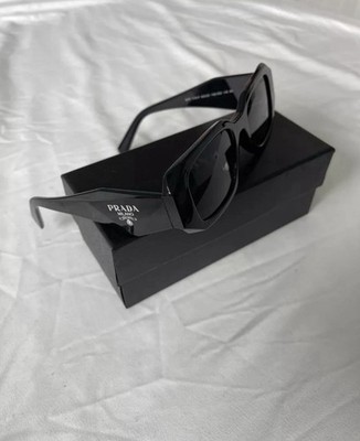 Prada PR17WS 1AB5S049 Women's Sunglasses 49 mm Black / Dark Grey Lens