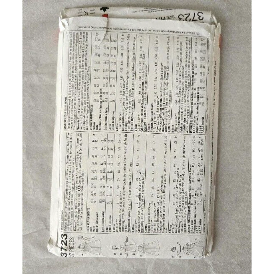 Simplicity Sewing Pattern 3723 Sz 14-22 Old West Prairie Dress Costume Theater - Image 2 of 2